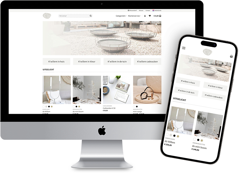 Webshop voor K'willem in huis te Veenendaal
