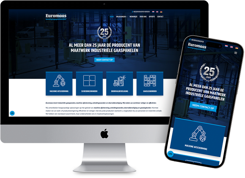 Website voor Euromaas te Wijchen Website voor Euromaas te Wijchen