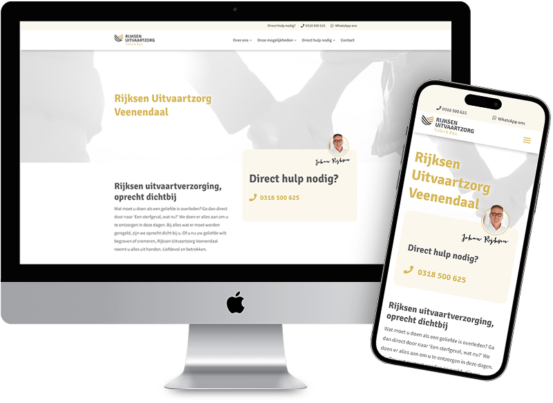 Website voor Rijksen Uitvaartzorg te Veenendaal Website voor Rijksen Uitvaartzorg te Veenendaal