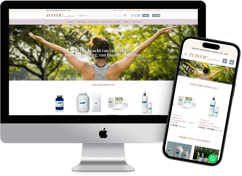 WooCommerce webshop laten bouwen voor Zuiver Herstel